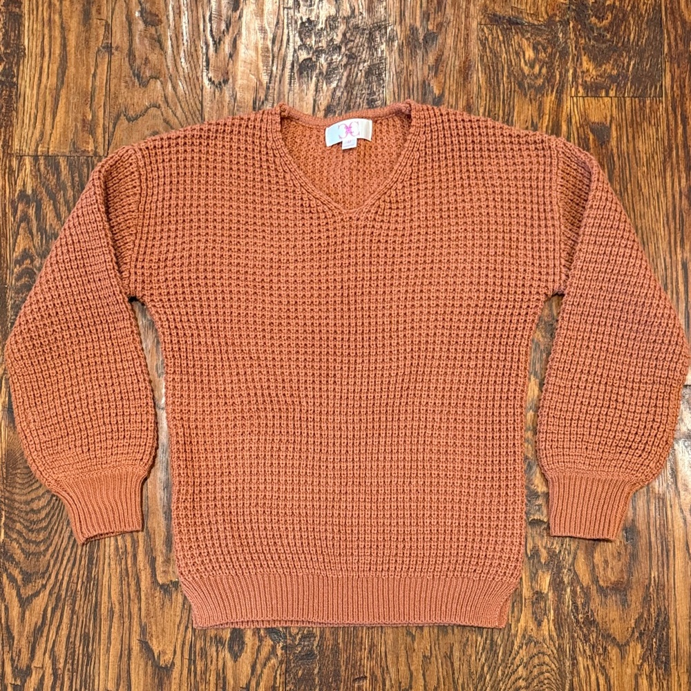 Cozy Kids' Rust Sweater - Picture 2 of 5